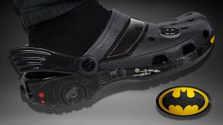 Batman Batmobile Crocs On Foot Review amp Sizing Step into Gotham [upl. by Dazhahs]