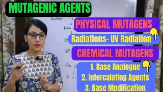 MUTAGENIC AGENTS  PHYSICAL MUTAGENS and CHEMICAL MUTAGENS  GENETICS [upl. by Ylek206]