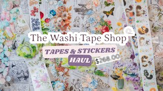 The Washi Tape Shop Haul  Vintage Floral amp Cute Washi amp PET Tapes ✨ [upl. by Eihcra]