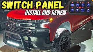 AUXBEAM Switch Panel Installation Chevy Silverado [upl. by Reiners]