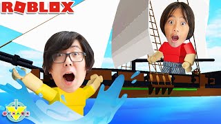 Roblox BUILD A BOAT Will Ryan and Daddy SINK [upl. by Anieral184]