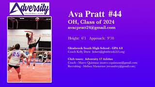 Ava Pratt 2024 OH  MEQ and Caribbean Volleyball Championship Highlights [upl. by Kabab]