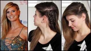 Heidi Klum Sidecut Hair  Frisuren Freitag  Lovethecosmetics [upl. by Ahon401]