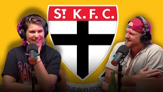 Alex Lahey is a St Kilda Fanatic  The Footy with Mates Alex Lahey [upl. by Dewain]