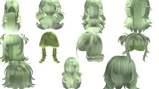 ROBLOX green hair codes aesthetic roblox hair codes bloxburg hair codes aesthetic roblox girloutfits [upl. by Aneek]