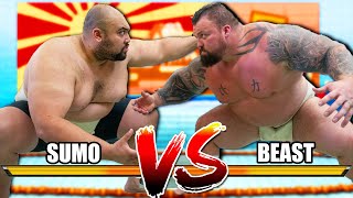 Worlds STRONGEST Man VS SUMO Champion [upl. by Doy]