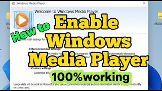 How to enable Windows Media Player on PC Fix Windows Media Player Cannot Play a File [upl. by Keare]