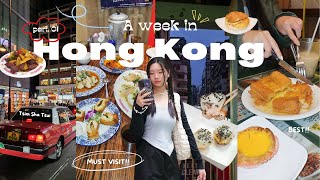 HONG KONG VLOG ✨ pt 1 MUST VISIT Cha Chaan Teng local restaurants amp picturesque spots 💖 engindo [upl. by Letta]