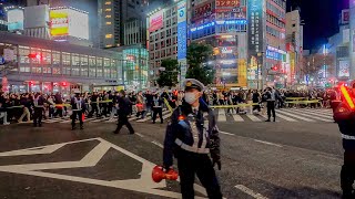 New Year countdown in Shibuya Tokyo A disappointing one CC closed captions [upl. by Dnalor]