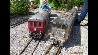 Andampfen 2018 in Volkach auf der Kreiskleinbahn Kirchberg [upl. by Shig266]