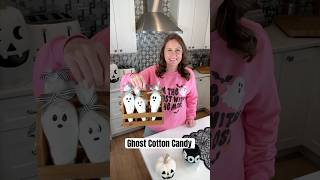 Ghost Cotton Candy  Spooky Halloween Treat Shorts Halloween HalloweenTreats HalloweenParty [upl. by Rocca]