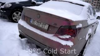 BMW E60 530D Cold start  Straight pipes [upl. by Gaylor]