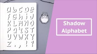 Shadow Alphabet  Font for Bullet Journal [upl. by Duile]