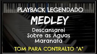 🎤Medley Descansarei  Sobre as Águas  Maranata PLAYBACK  TOM CONTRALTO quotAquot by Niel Nascimento [upl. by Mannos]