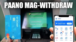 How to Withdraw GCash Balance from ATM using GCash MasterCard 2024 [upl. by Lleznod]