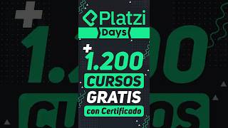 ¡Estudia GRATIS con Certificado en Platzi Days 🎓  Cursos del 15 al 17 de Noviembre [upl. by Annauqahs]