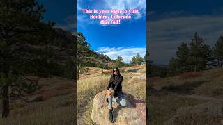 Embrace the enchanting fall landscape of Boulder Colorado🍁⛰️ bouldercolorado colorado hiking [upl. by Yniar]