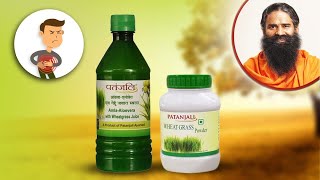 Effective Health Benefits Of Wheatgrass  Patanjali Wheat Grass Powder [upl. by Rehposirhc192]