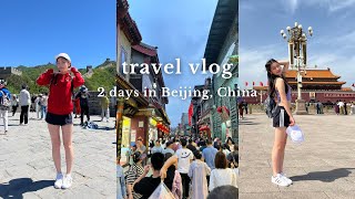 China travel vlog 2024  2 days in Beijing China  Tiananmen Square amp Badaling Great Wall of China [upl. by Eniamurt]