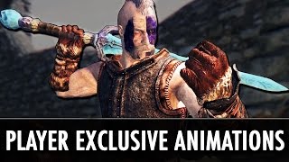 Skyrim Mod Player Exclusive Animations  FNIS PEA2 [upl. by Eillak]