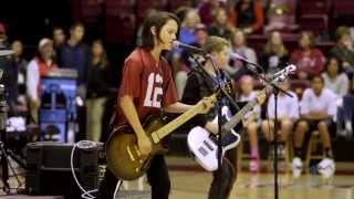 6thgrade band WJM performs at halftime of Stanford game 2014 [upl. by Lenette591]