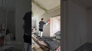 Wände verputzen mit Knauf Goldband 🚧 handwerk renovieren altbau renovation [upl. by Schmitz]