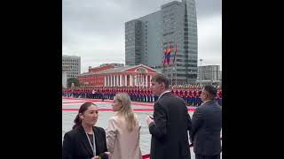 horseguard of Mongolias honor guard preparing for the ceremonial meeting of putin [upl. by Honna]