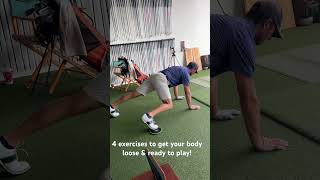 4 exercises to get your body ready to play golf golf golfswing golffitness golflesson [upl. by Yarrum436]