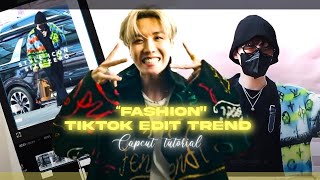 quotFashionquot Tiktok trend edit tutorial  Capcut tutorial [upl. by Rednirah]