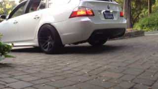 BMW E61 Exhaust V2 Warm Start and Revs [upl. by Alle]