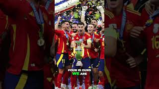 Spain the victory of Euro 2024 Champions Celebration Song euro2024 eurochampionship shorts [upl. by Ellehcor445]