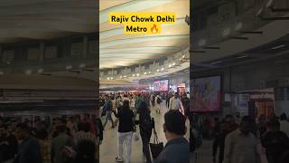 Delhi Metro Crowd Rajiv Chowk Office Hours 🔥 office metro delhi girl shorts [upl. by Yme541]