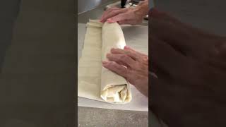 Easy Apple Strudel with Phyllo Dough  You Must Tryshorts [upl. by Hecklau755]