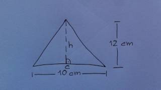 Oberflächenberechnung eines Dreiecks  Formel und Erklärung [upl. by Moorish]