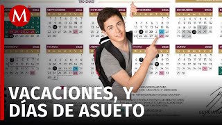 SEP anuncia calendario escolar 20242025 con 190 días hábiles [upl. by Shultz]