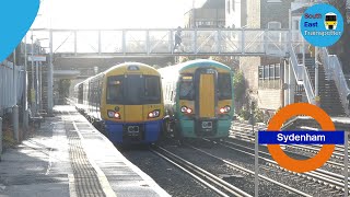 Lots of Trains at Sydenham Southern Overground and Thameslink [upl. by Otnicaj378]