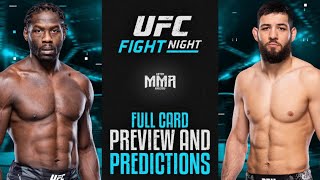 UFC Fight Night Cannonier vs Imavov Full Card Preview and Predictions [upl. by Notlim511]