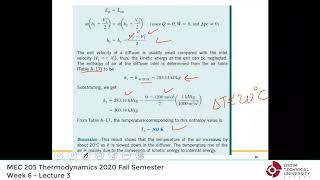 Thermodynamics by Yunus Cengel  Lecture 15 quotChap 5 Steadyflow CV energy analysisquot 2020 Fall [upl. by Tenenbaum]