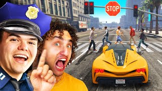 GTA 5 But BREAK LAW  GET PUNISHED ft Kwebbelkop [upl. by Platas]