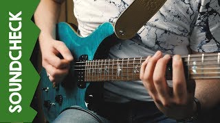 PRS SE Pauls Guitar Aqua w Bazok [upl. by Ellessig948]