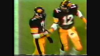 1985 2 Michigan at 1 Iowa Highlights [upl. by Casanova252]