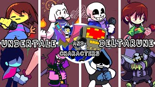 FNF Termination but UNDERTALE and DELTARUNE Character Sings It [upl. by Ennahs]