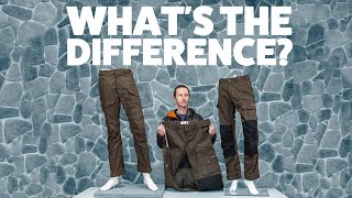 Fjallraven Pants Comparison  Fjallraven Vidda Pro Vidda Pro Vented and Barents Pro [upl. by Llemhar]