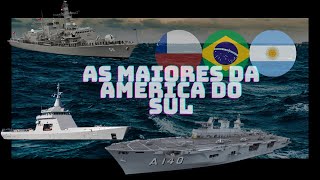 As Maiores marinhas da América do Sul em 2024 [upl. by Ceciley681]