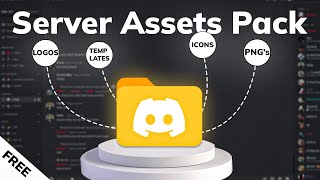 Free Discord Server Making Assets Pack 50 Elements [upl. by Ayarahs]