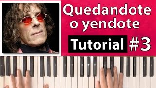 Como tocar quotQuedándote o yéndotequot  Luis A Spinetta  Parte 33  Piano tutorial y partitura [upl. by Etem]