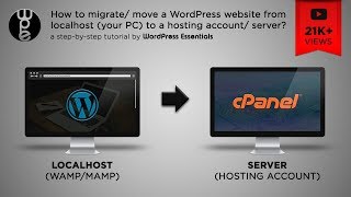 How to move a WordPress website from localhost to server  2019 [upl. by Ahsetel]