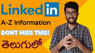 A to Z Info on LinkedIn in telugu  Benefits of LinkedIn LinkedIn Profile in telugu  Vamsi Bhavani [upl. by Adnyleb]