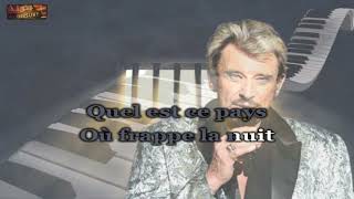 Johnny Hallyday  Diego Version Piano Karaoke [upl. by Syverson]