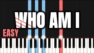 Casting Crowns  Who Am I  EASY PIANO TUTORIAL by Synthly Piano [upl. by Trask561]